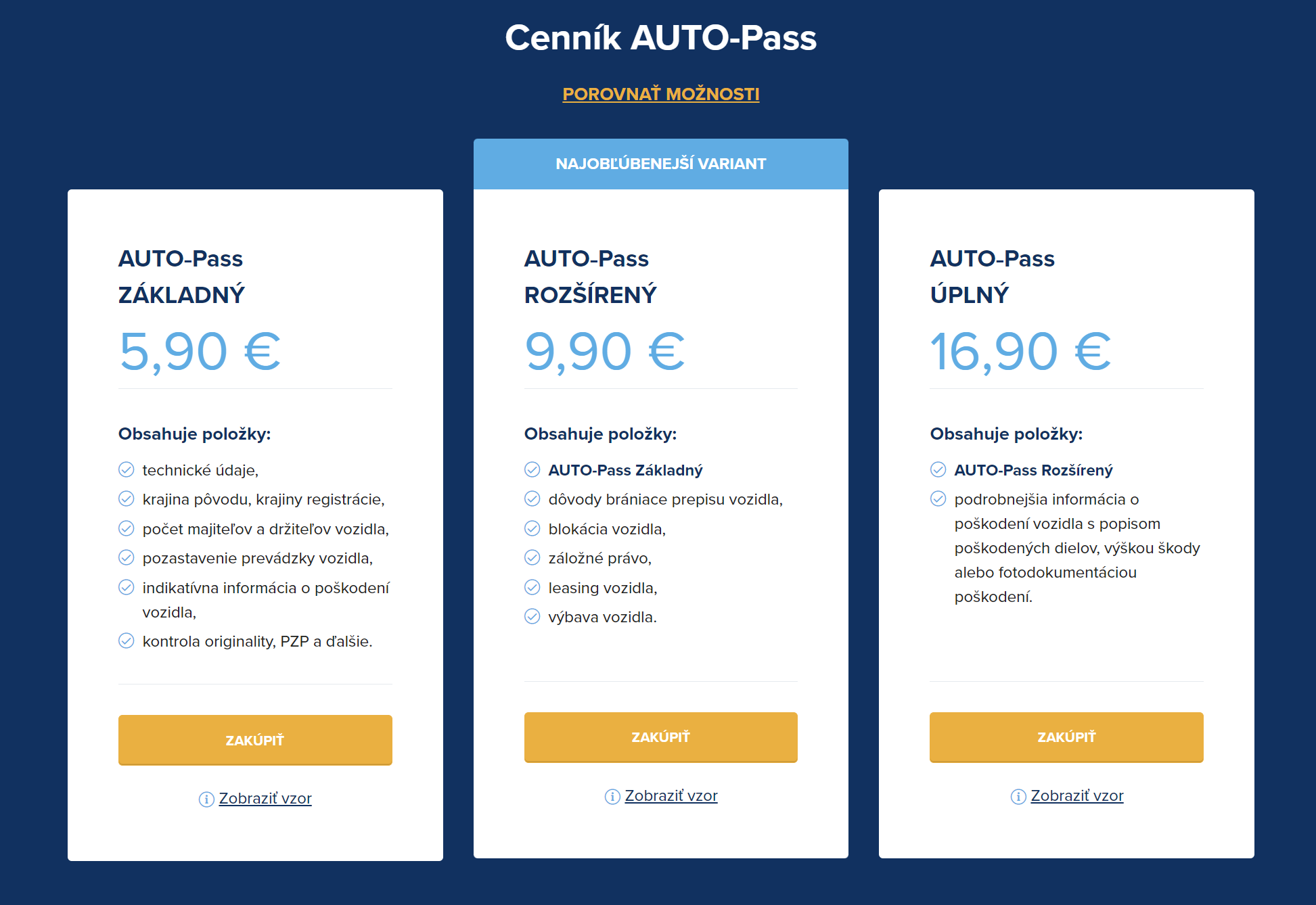 Komplexné overenie prostredníctvom AUTO-Passu získate už od 5,90€