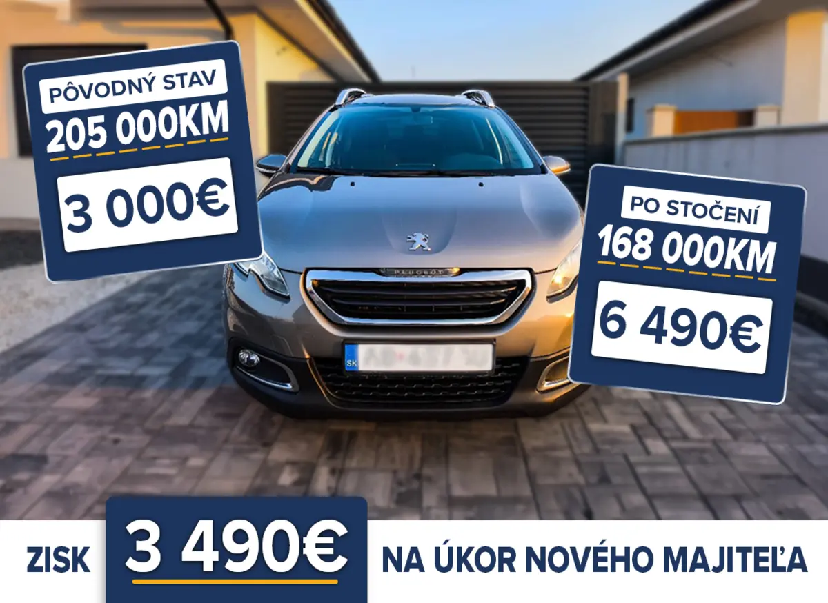 Peugeot 2008 inzerovaný na portáli bazos.sk